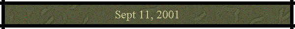 Sept 11, 2001